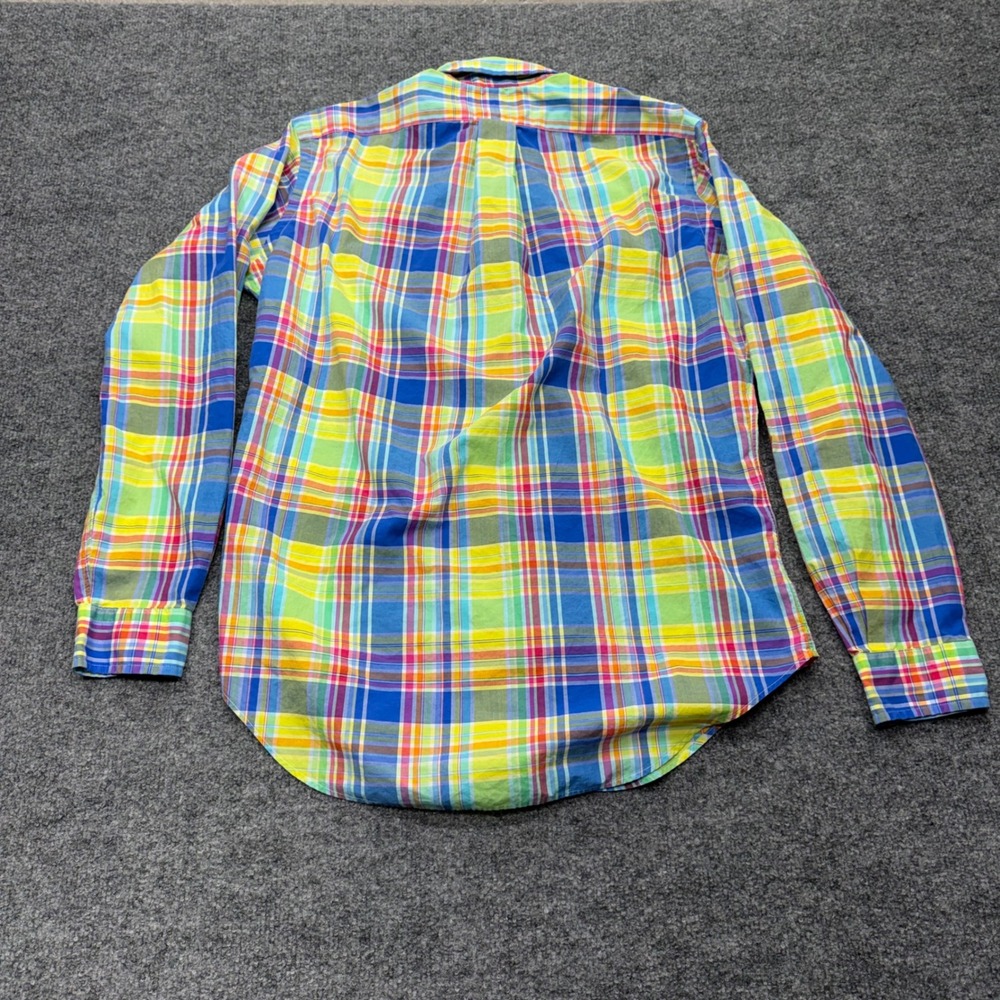 Ralph Lauren Mens Classic Fit Plaid Button Down Shirt Multi Color Cotton Small - Picture 5 of 7